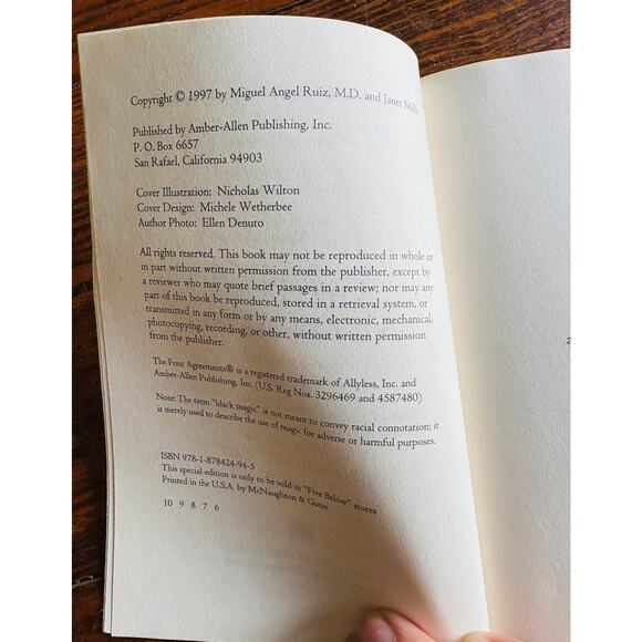 The Four Agreements A Toltec Wisdom Book by Don Miguel Ruiz Paperback - Picture 5 of 6